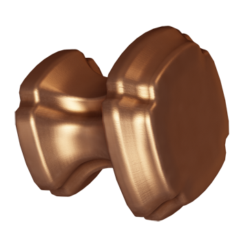 Brushed Bronze Empire Square Knob Brushed Bronze Empire Square Knob