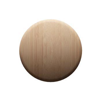 Maple Round Knob - Alternate View