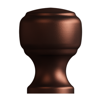 Statuary Bronze Crescent Knob - Alternate View