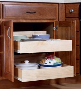 High Back Roll-out Tray